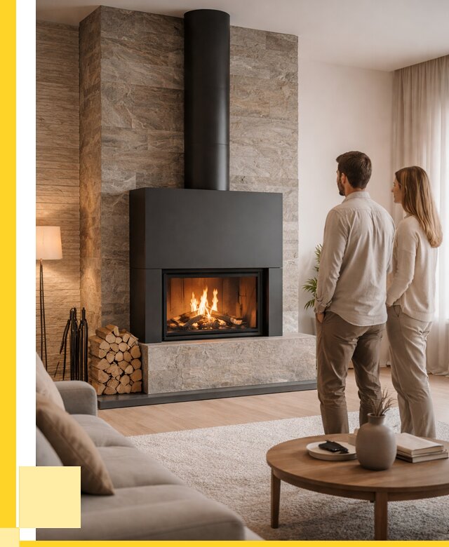 Закрытые камины под ключ в Североуральске от 123612 р., ЭриданСву