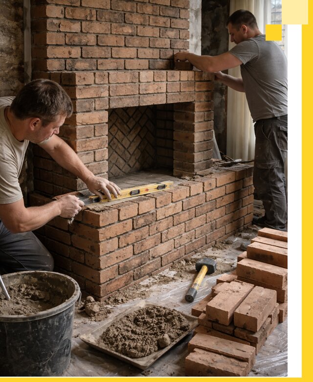 Изготовление и установка кирпичных каминов в Североуральске