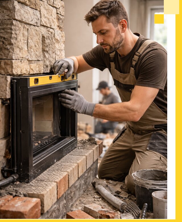 Дровяные камины под ключ в Североуральске: монтаж, обустройство