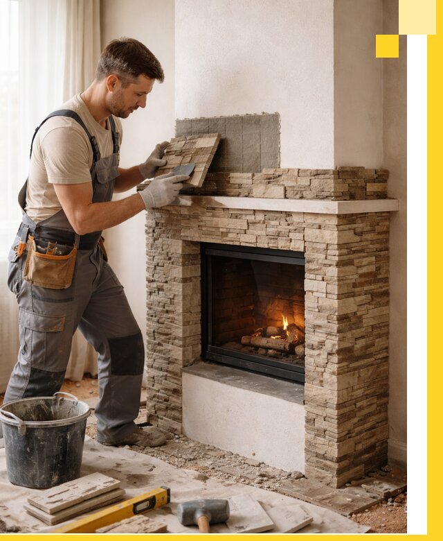 Изготовление и монтаж каминов для дома под ключ в Североуральске