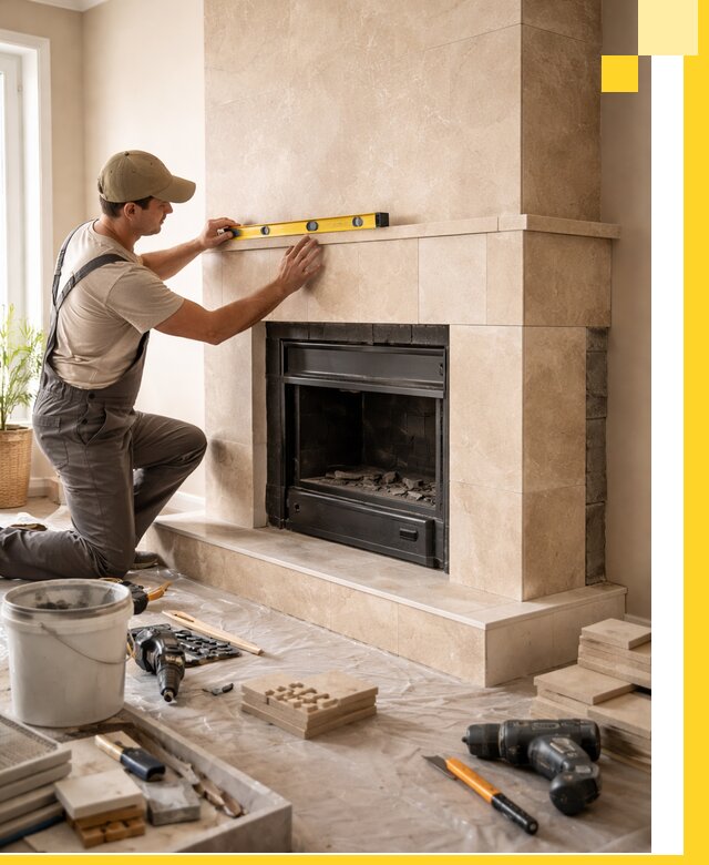 Установка и монтаж каминов в частном доме под ключ в Североуральске