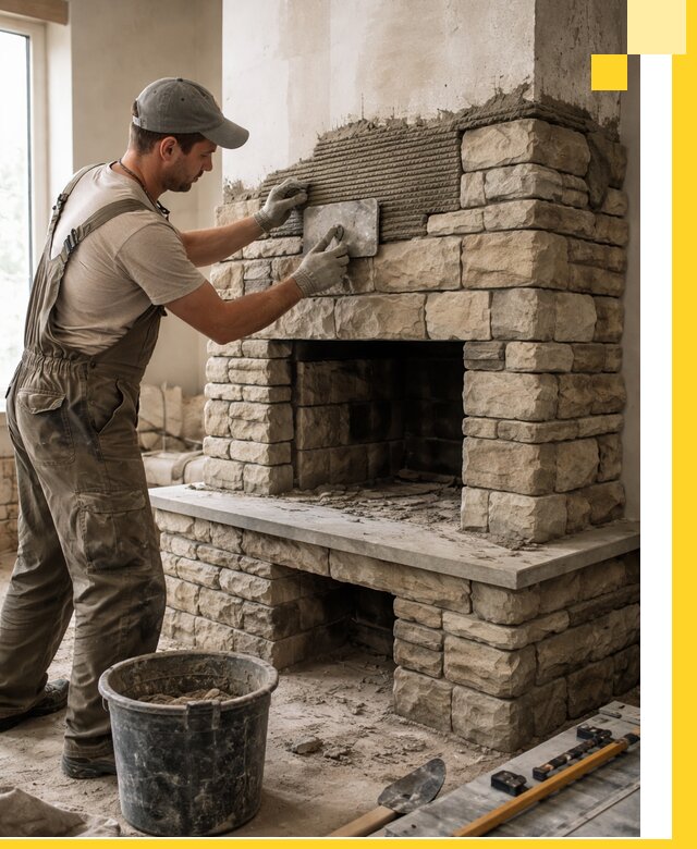 Строительство каминов под ключ в Североуральске от проектирования до монтажа