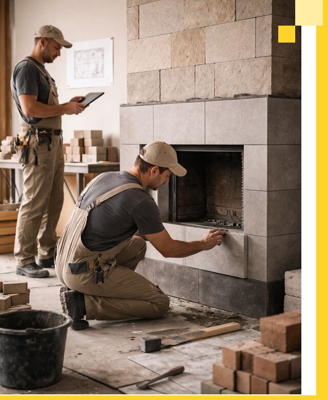 Индивидуальные проекты каминов и каминных систем в Североуральске