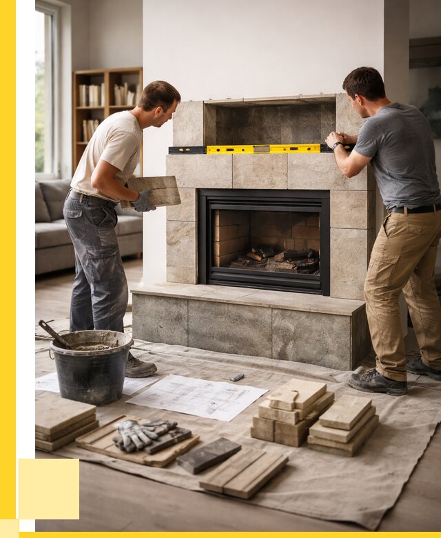 Монтаж каминов и установка в Североуральске от 46355 р. | ЭриданСву