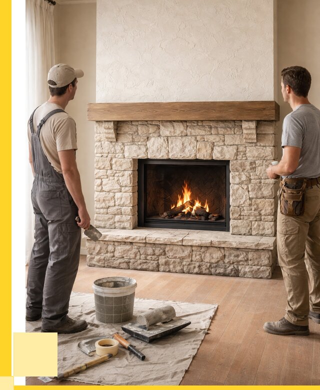 Отделка каминов в Североуральске от 6696 р. под ключ | ЭриданСву