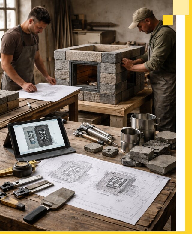 Разработка проектов печей с согласованием и монтажом в Североуральске