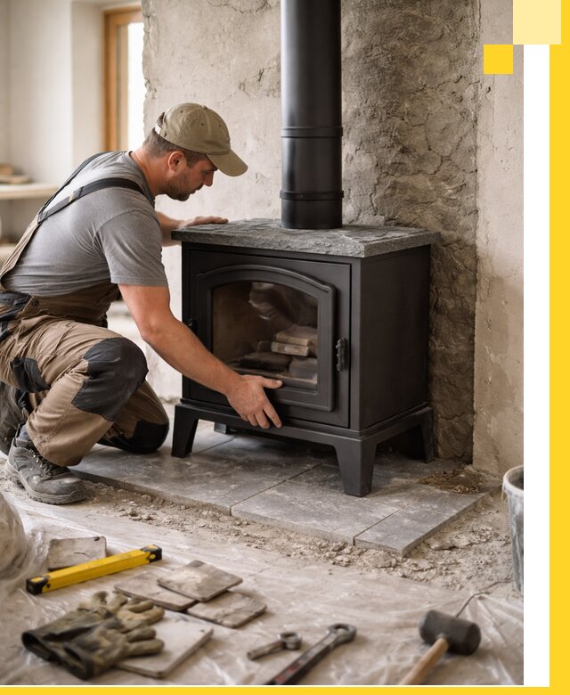 Профессиональный монтаж печей и каминов в Североуральске под ключ