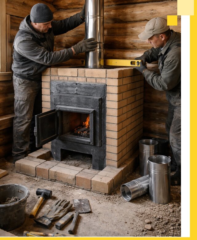 Проектирование, изготовление и установка банных печей в Североуральске