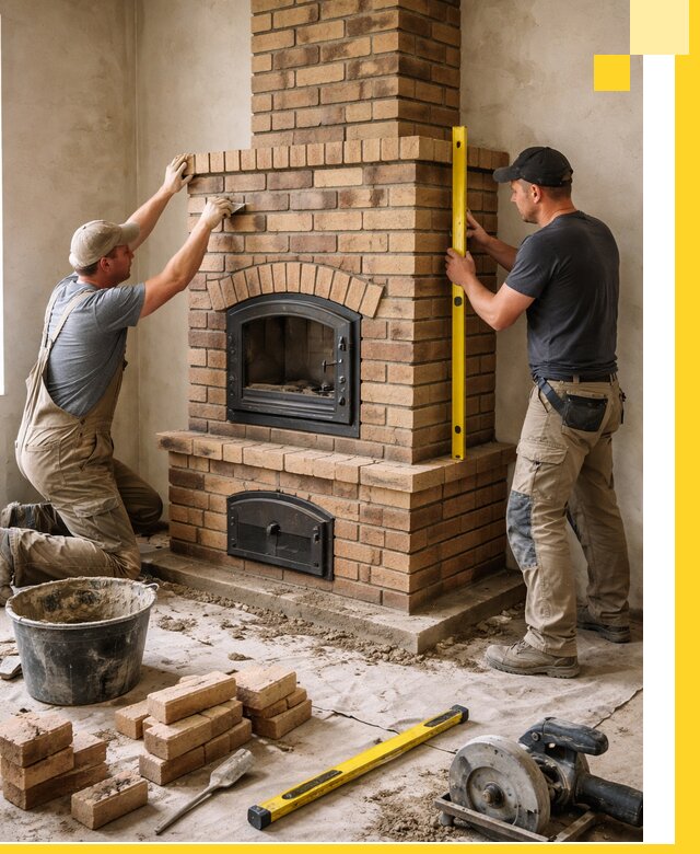 Продажа и установка печей и каминов для дома под ключ в Североуральске