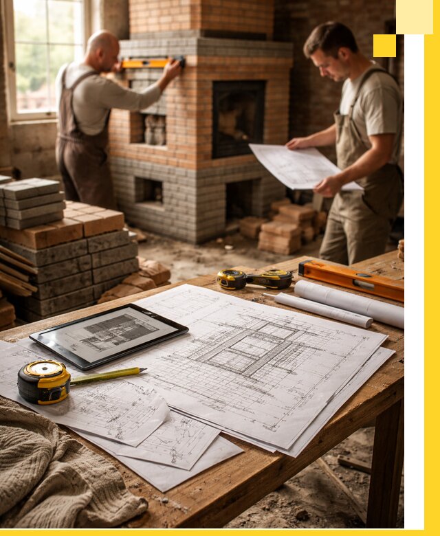 Проекты печей и каминов с индивидуальным дизайном в Североуральске