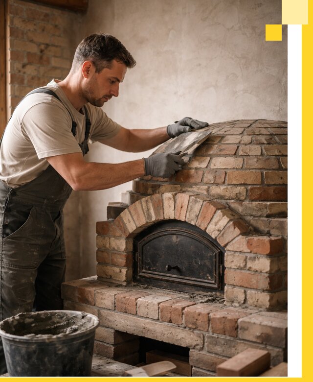 Изготовление и монтаж помпейских печей на заказ в Североуральске