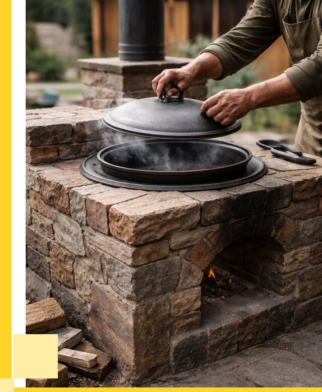 Печи для казана в Североуральске по цене от 18542 р. | ЭриданСву