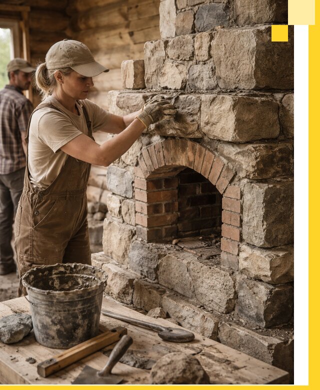 Каменные печи на заказ и монтаж в Североуральске, долговечные решения