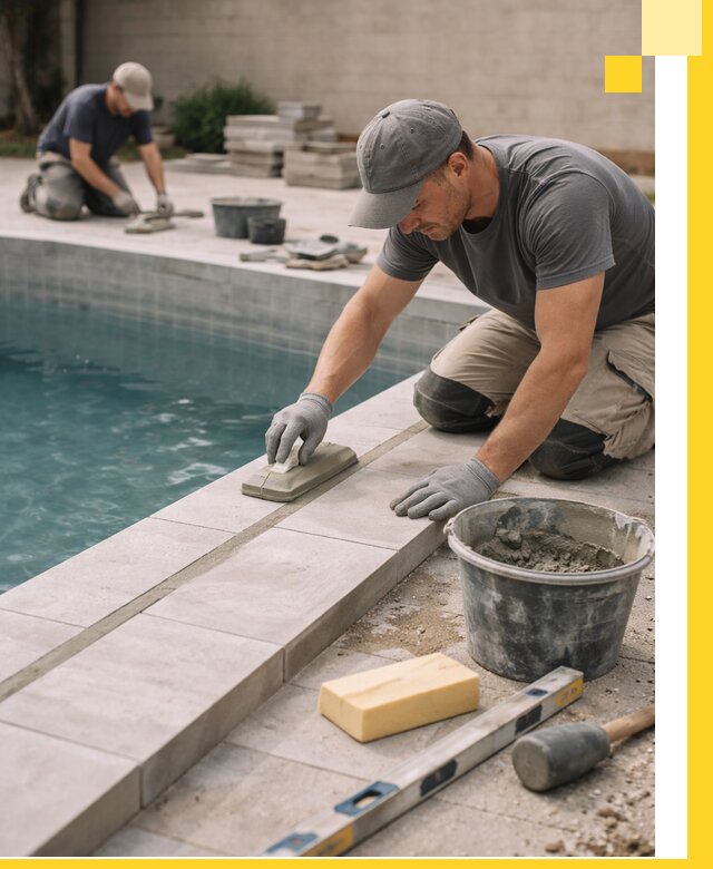 Отделка бассейнов в Североуральске: декоративная отделка и гидроизоляция