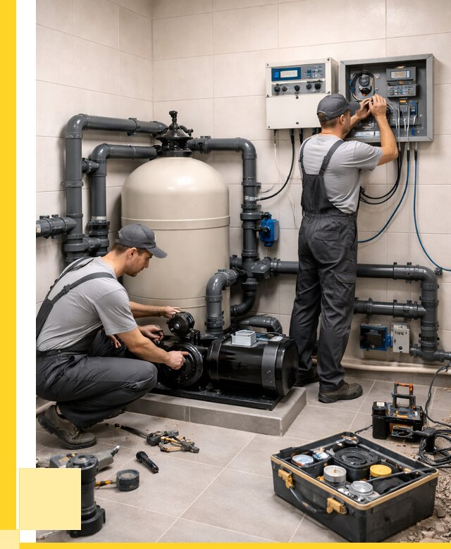 Монтаж оборудования для бассейнов в Североуральске от 41204 р. | ЭриданСву