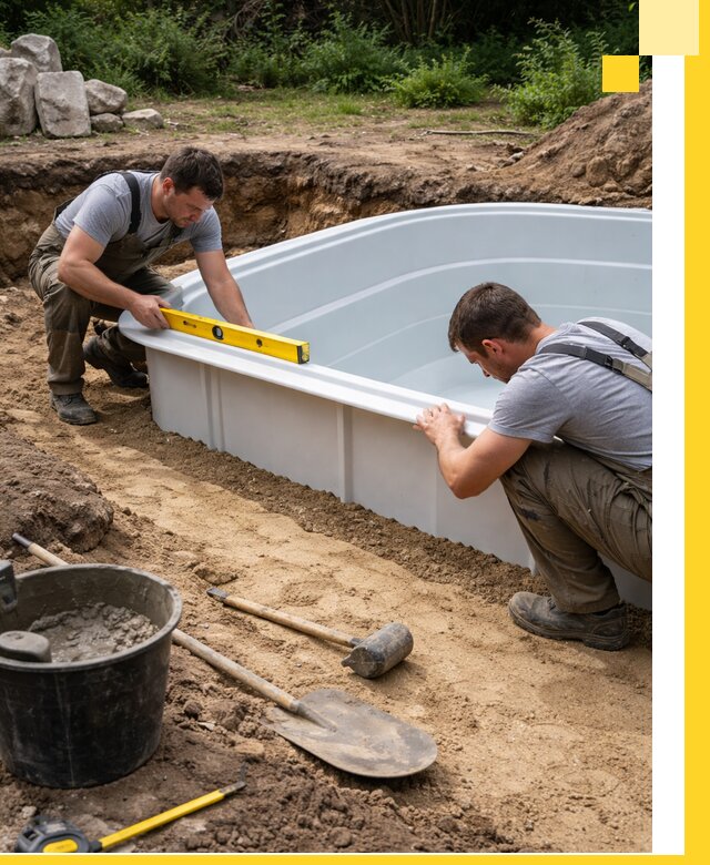 Производство и установка пластиковых бассейнов в Североуральске под ключ
