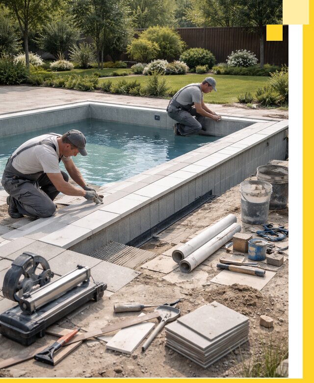 Строительство открытых бассейнов под ключ в Североуральске профессионально