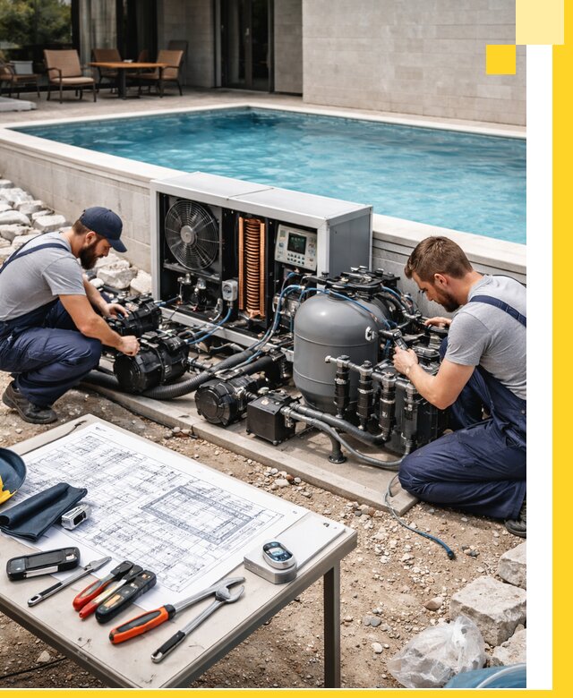 Проектирование и монтаж бассейнов с подогревом в Североуральске