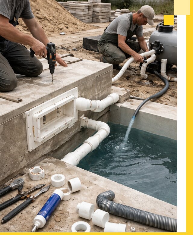 Строительство скиммерных бассейнов под ключ в Североуральске