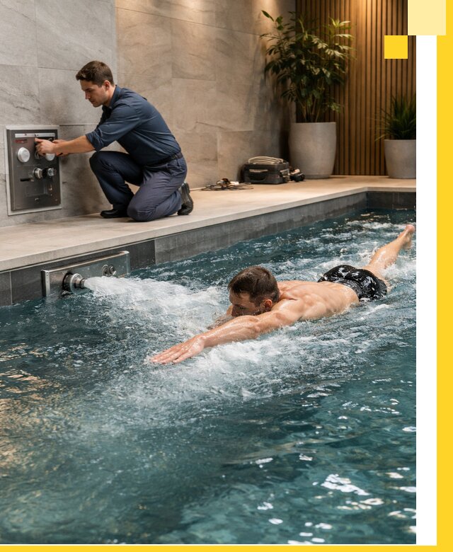 Проектирование и монтаж бассейнов с противотоком в Североуральске