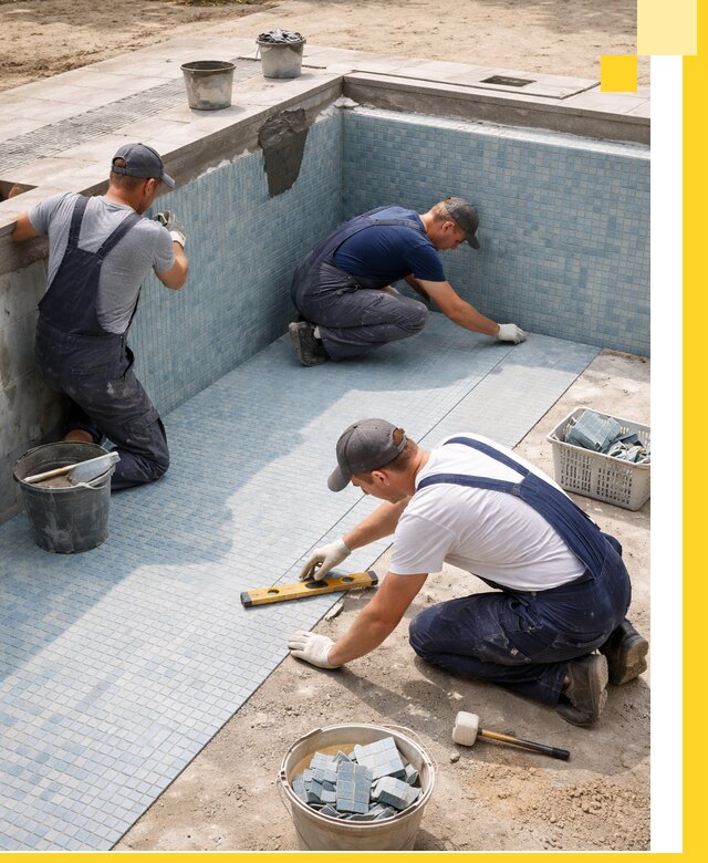 Укладка и установка плитки для бассейнов под ключ в Североуральске