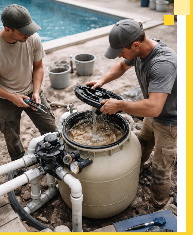 Установка и обслуживание песочных фильтров для бассейнов в Североуральске