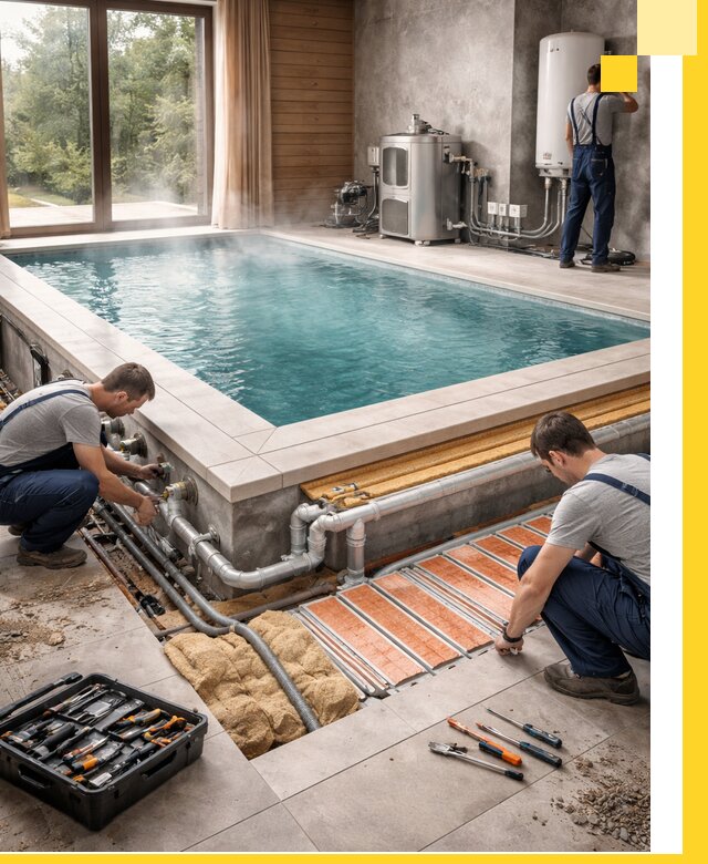 Проектирование и строительство тёплых бассейнов в Североуральске