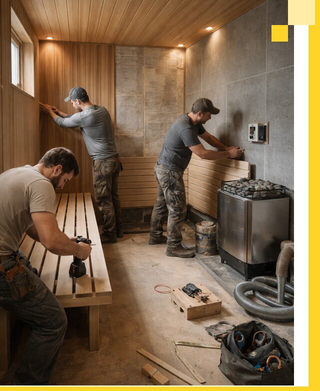 Сауны под ключ в Североуральске, проектирование, строительство, отделка