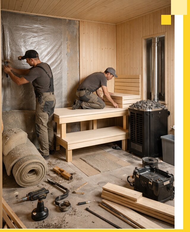 Проекты саун под ключ в Североуральске дизайн и строительство