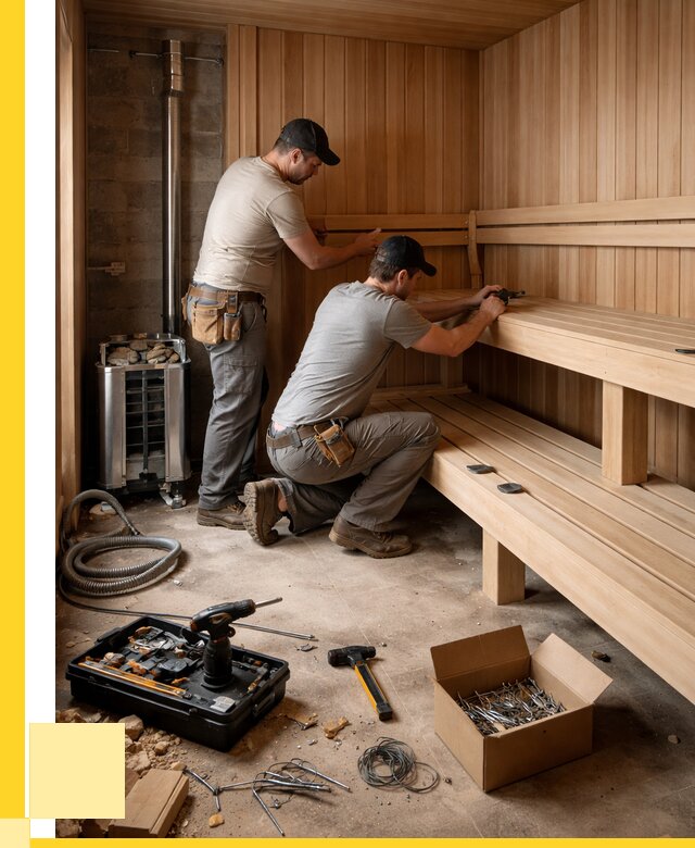Монтаж саун под ключ в Североуральске от 123612 р. | ЭриданСву
