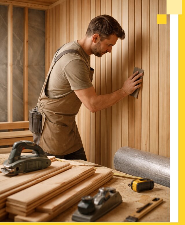 Профессиональная отделка саун и парных под ключ в Североуральске