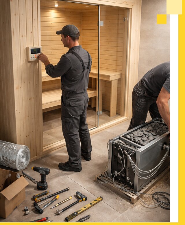 Поставка, установка и монтаж электрических саун в Североуральске