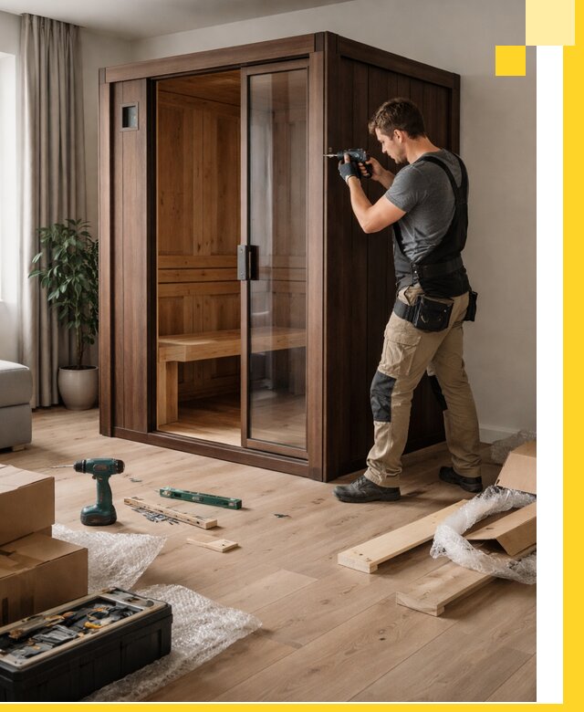 Установка и производство мини саун под ключ в Североуральске