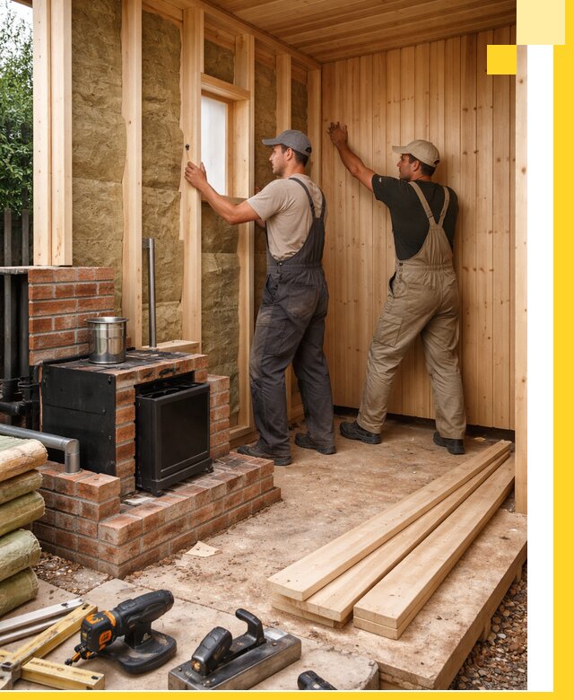 Строительство и установка дачных саун под ключ в Североуральске