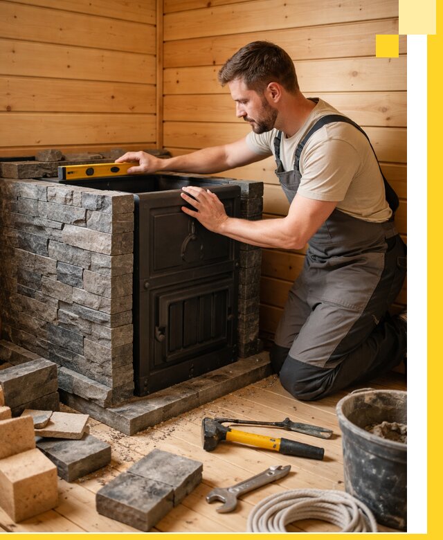 Производство и установка печей для саун под ключ в Североуральске