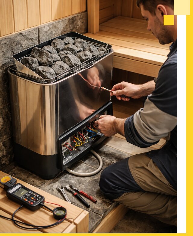 Продажа и установка электрокаменок для саун в Североуральске