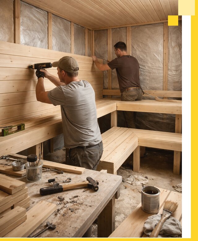 Профессиональная отделка бань и саун под ключ в Североуральске