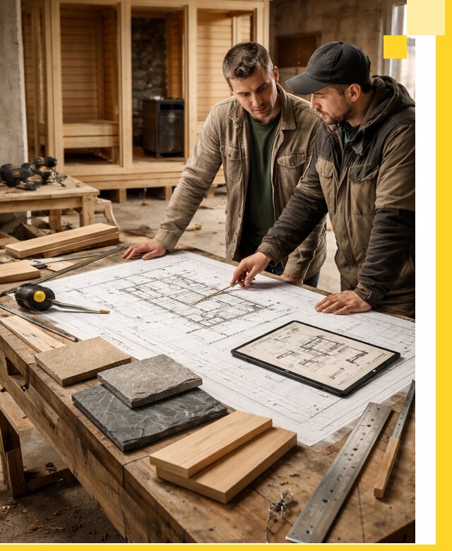 Проекты бань под ключ и планы строительства в Североуральске