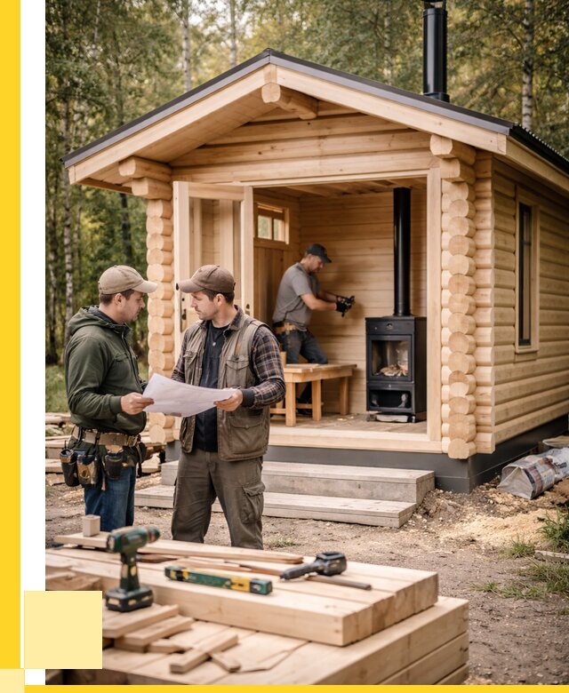 Монтаж бань под ключ в Североуральске — от 206020 р. | ЭриданСву