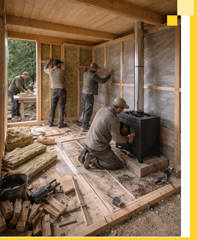 Профессиональный монтаж бань под ключ в Североуральске для дома