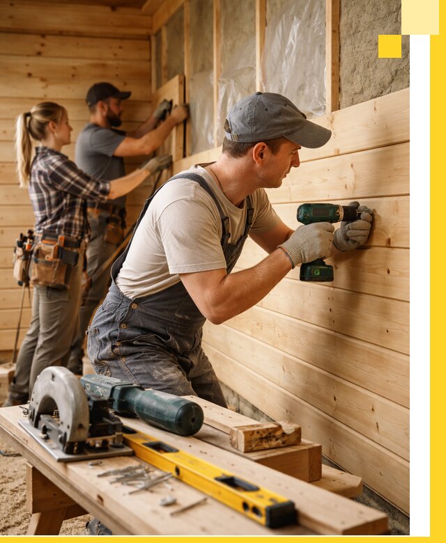 Обшивка бань под ключ в Североуральске: отделка стен и потолков