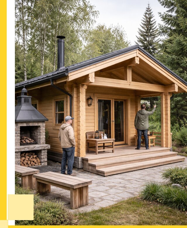 Деревянные бани под ключ в Североуральске от 463545 р. | ЭриданСву