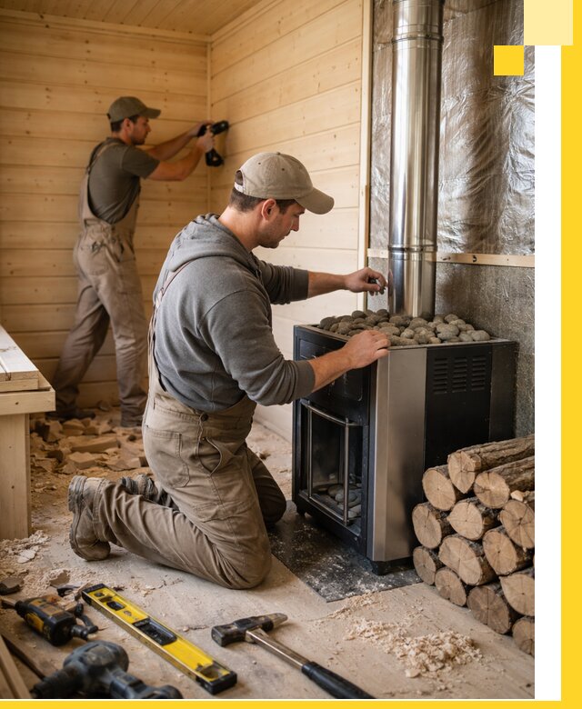 Строительство деревянных бань под ключ в Североуральске проекты и монтаж