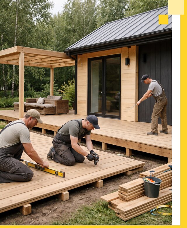 Строительство бань с террасой и бассейном под ключ в Североуральске