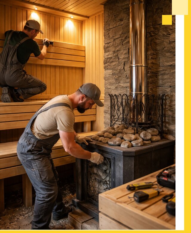 Комплексный дизайн бань, саун и зон отдыха в Североуральске