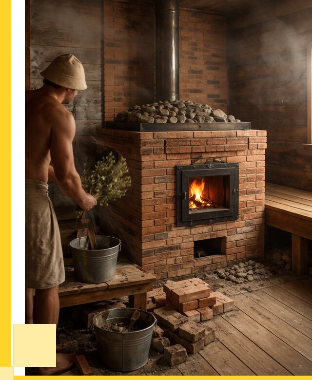 Кирпичные банные печи в Североуральске от 92709 р. | ЭриданСву