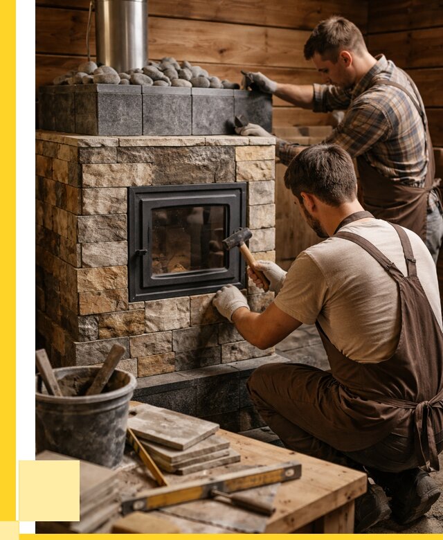 Облицовка банной печи в Североуральске от 15452 р. | ЭриданСву