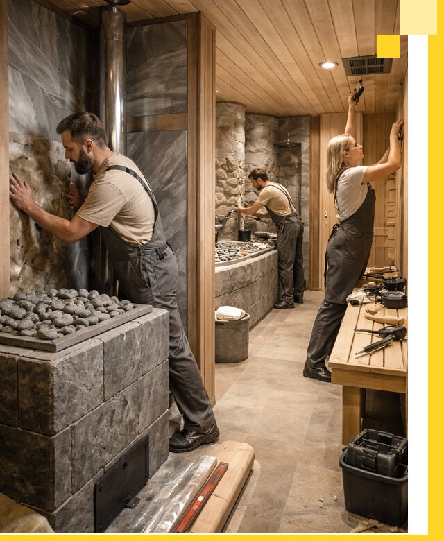 Строительство бань и SPA процедур в Североуральске под ключ и отделкой