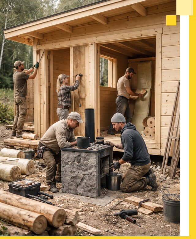 Купить баню под ключ в Североуральске строительство монтаж отделка