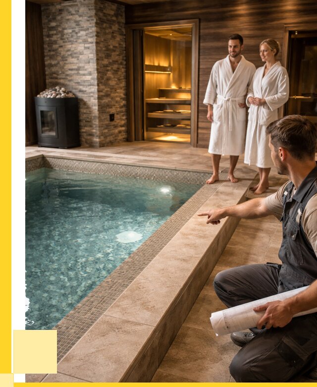 Проект бани с бассейном под ключ в Североуральске от 66957 р. | ЭриданСву